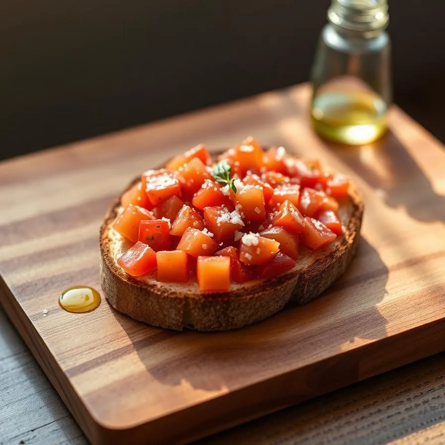 Tostada con tomate