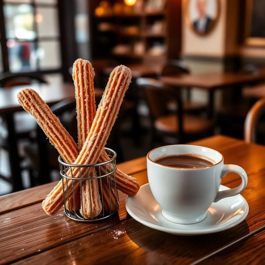 Churros con chocolate